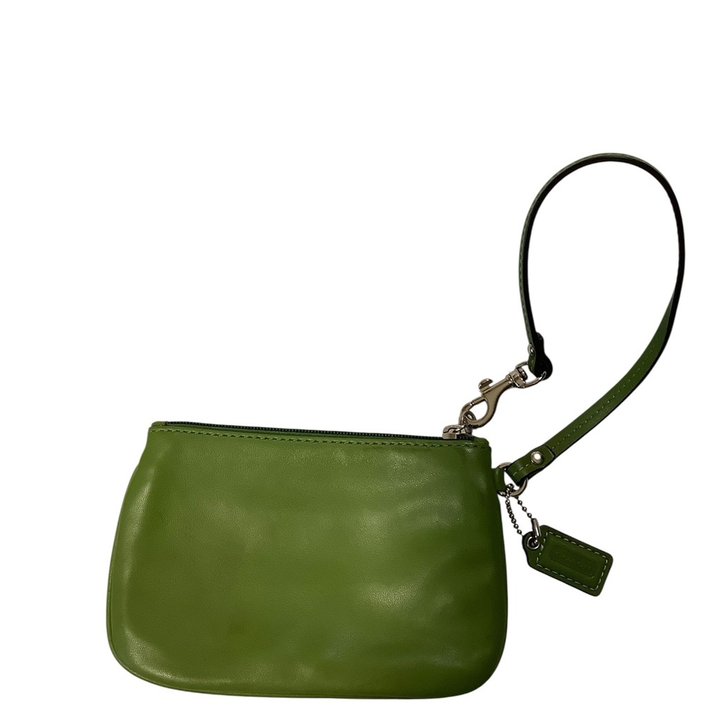 Coach Green Leather Wristlet